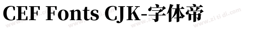 CEF Fonts CJK字体转换